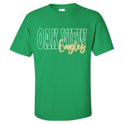 Oakview-Green-Stacked-Adult-T-Shirt Thumbnail