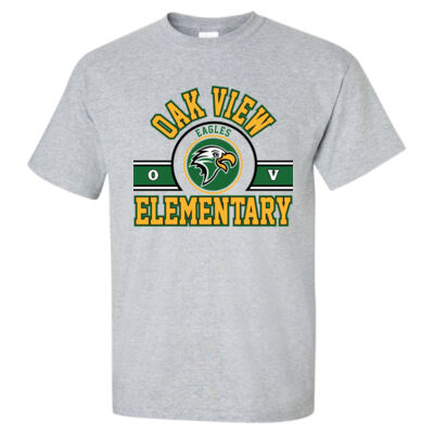Oakview-Grey-Collegiate-Adult-T-Shirt Thumbnail