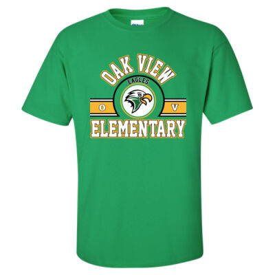 Oakview-Green-Collegiate-Adult-T-Shirt Thumbnail