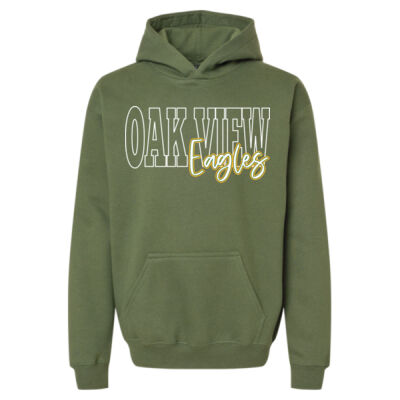 Oakview-Green-Stacked-Youth-Hoodie Thumbnail